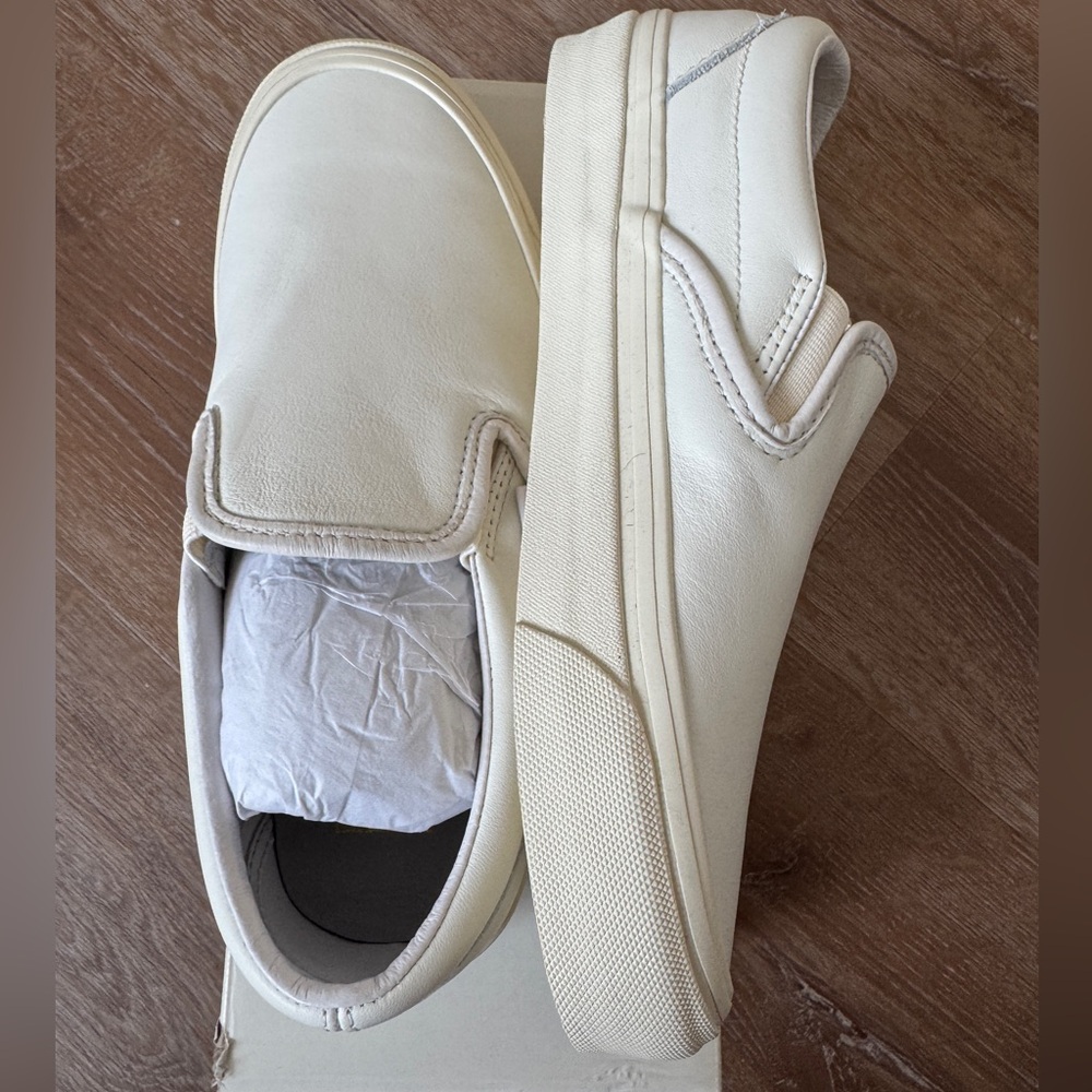 Vans Aritzia Classic Leather Slip-ons